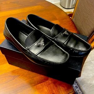 Prada Black Men’s Dress Shoes Size: 11.5